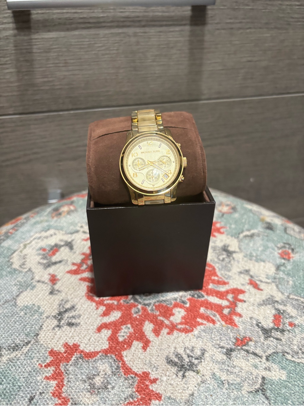 Michael Kors Gold Tone Multifunction Bracelet Watch - Needs New Battery